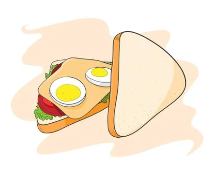 Sandwich Illustrazione stock
