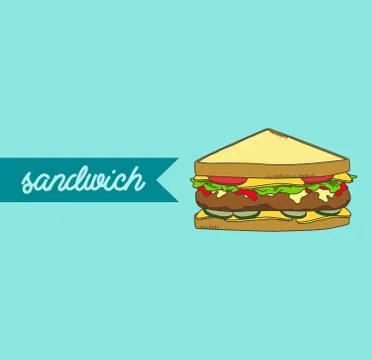 Sandwich Stock Illustration