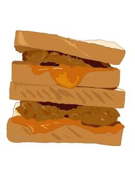Sandwich Stock Illustration