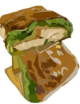 Sandwich Stock Illustration