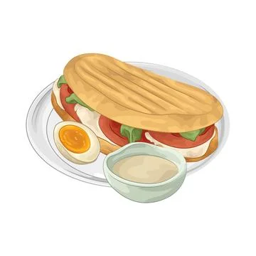 Sandwich Illustration Stock Illustration