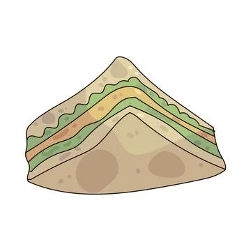 Sandwich illustration Illustrazione stock
