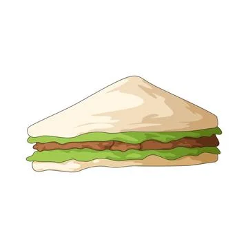 Sandwich illustration Stock Illustration
