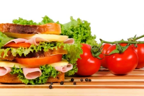Sandwich isolated Stock Photos