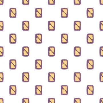 Sandwich lunchbox pattern repeating on white background 스톡 일러스트