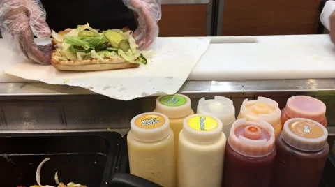 Sandwich making Stock Footage 68929282