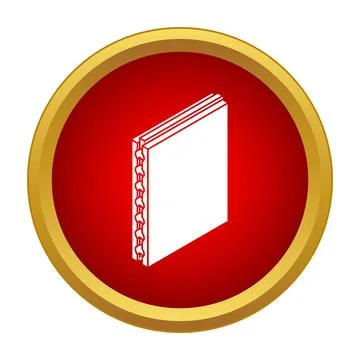 Sandwich panel insulation material building construction icon Stock Illustration