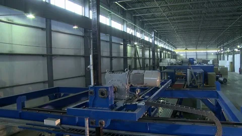 Sandwich panel packing device at work Stock Footage 77911286