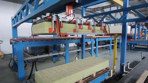 Sandwich Panel Plant for Construction Video stock 78736831