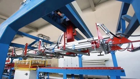 Sandwich Panel Production Machine Video stock 78736230