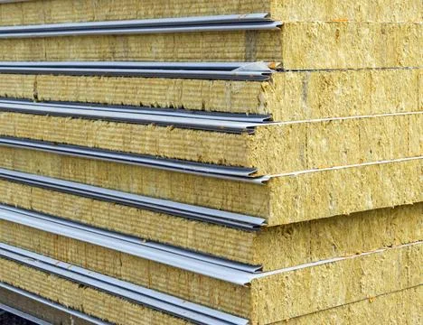 Sandwich panel for wall Foto stock