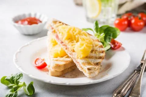 Sandwich with pineapple, Stock Photos
