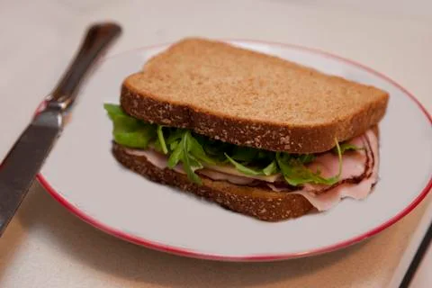 Sandwich on a plate Stock Photos