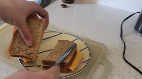 Sandwich Prep Stock Footage 34585900