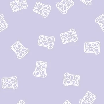 Sandwich radish line vector seamless pattern 스톡 일러스트