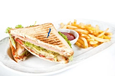 Sandwich with roast beef Stock Photos