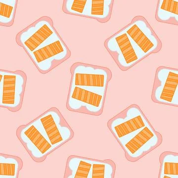 Sandwich with salmon Stock Illustration