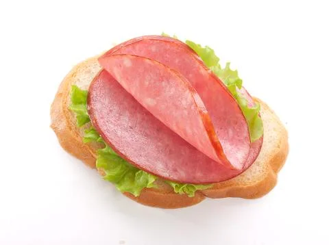 Sandwich with sausage Foto stock