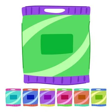 Sandwich snack pack vector cartoon graphic Stock Illustration