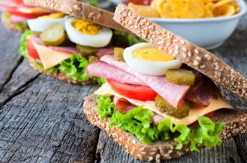 Sandwich snack Stock Photos