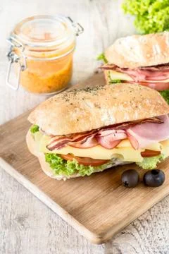 Sandwich snack Stock Photos