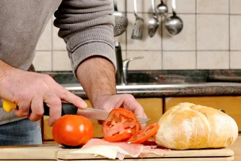 Sandwich stuffed Stock Photos