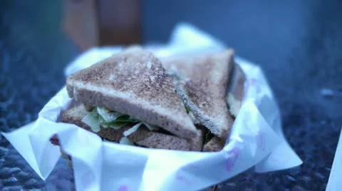 Sandwich Timelapse 01 Stock Footage