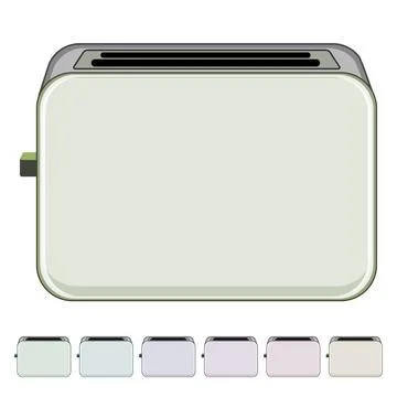 Sandwich toaster bread cartoon vector graphic Stockillustratie