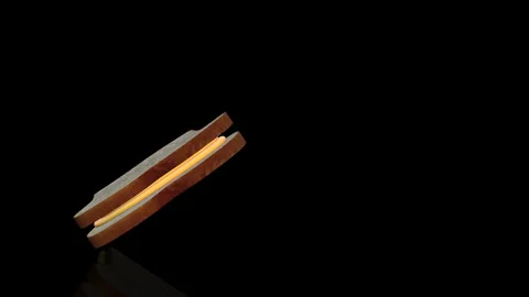 Sandwich Turns on itself - loop animation Stock Footage 251690703