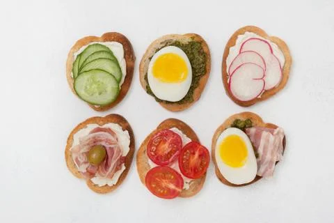 Sandwich variations Stock Photos