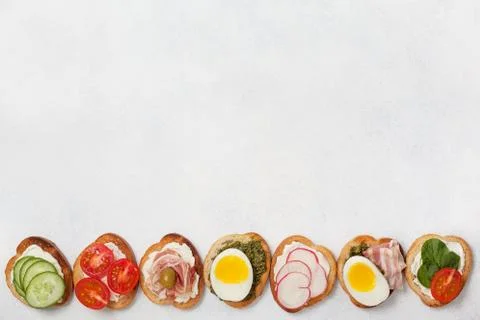 Sandwich variations Stock Photos