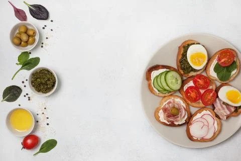 Sandwich variations Stock Photos