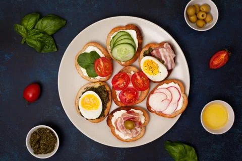 Sandwich variations Stock Photos