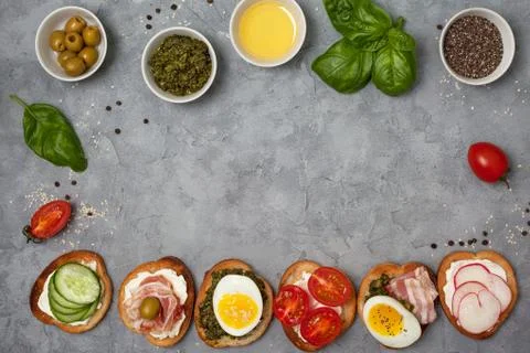 Sandwich variations Stock Photos