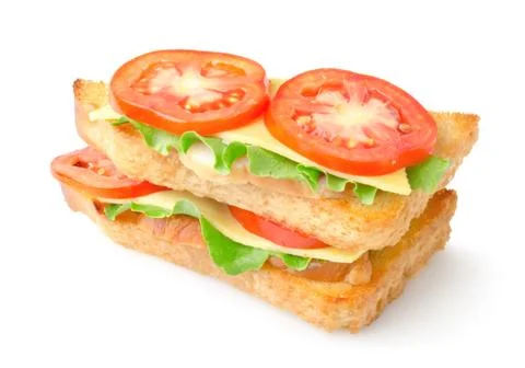 Sandwich with vegetables Stock Photos