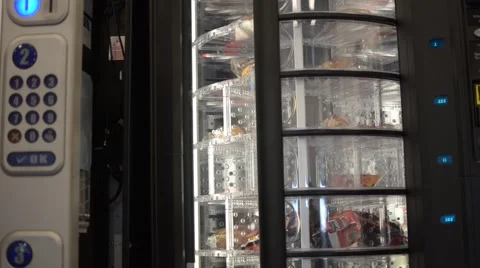 Sandwich Vending Machine turns Stock Footage 44394499