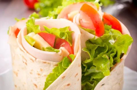 Sandwich wrap Stock Photos