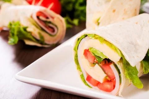 Sandwich wrap Stock Photos