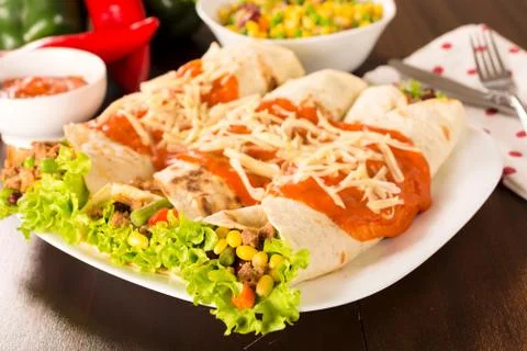 Sandwich wrap Stock Photos