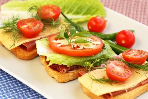 Sandwiches Stock Photos