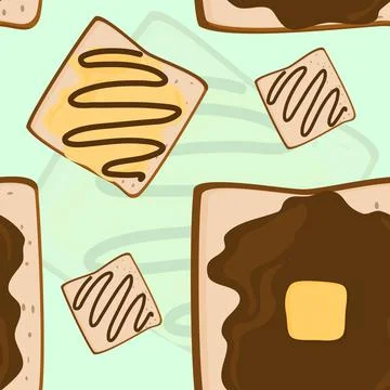 Sandwiches Seamless Pattern Vector Stock Illustration