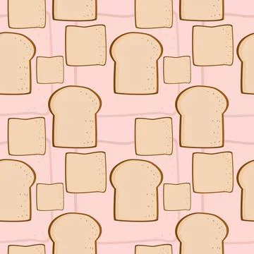 Sandwiches Seamless Pattern Vector Stock Illustration