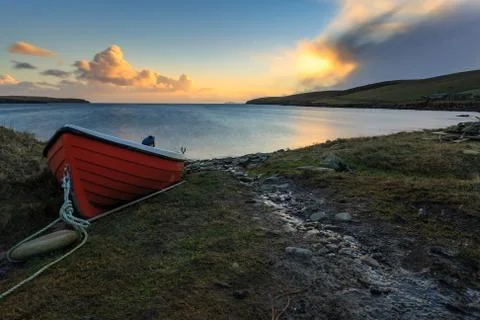 Sandwick Beach Foto stock