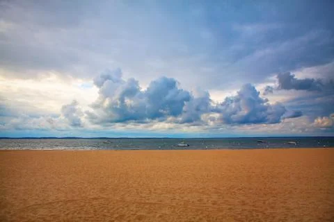 Sandy Atlantic beach Stock Photos