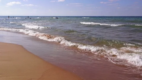 Sandy baech in summer, Turkey Stock Footage 93374712
