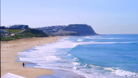 Sandy Beach and Headland Video stock 102157118