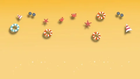 Sandy beach background with small marine summer elements Stock Footage 323447039