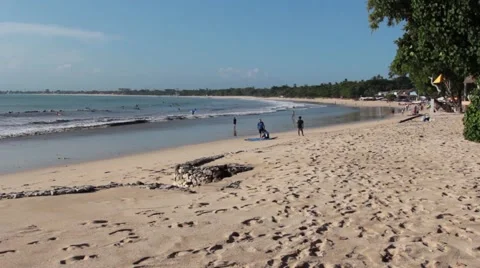 Sandy Beach in Bali Stock Footage 67529051