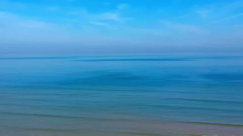 Sandy beach on the Black Sea, Turkey Video stock 87149732