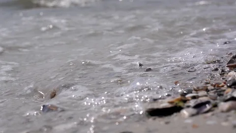 Sandy beach close-up Stock Footage 76264671